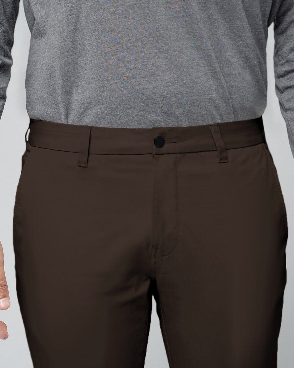 Chocolate Brown | Tech Chino Pants (Slim)