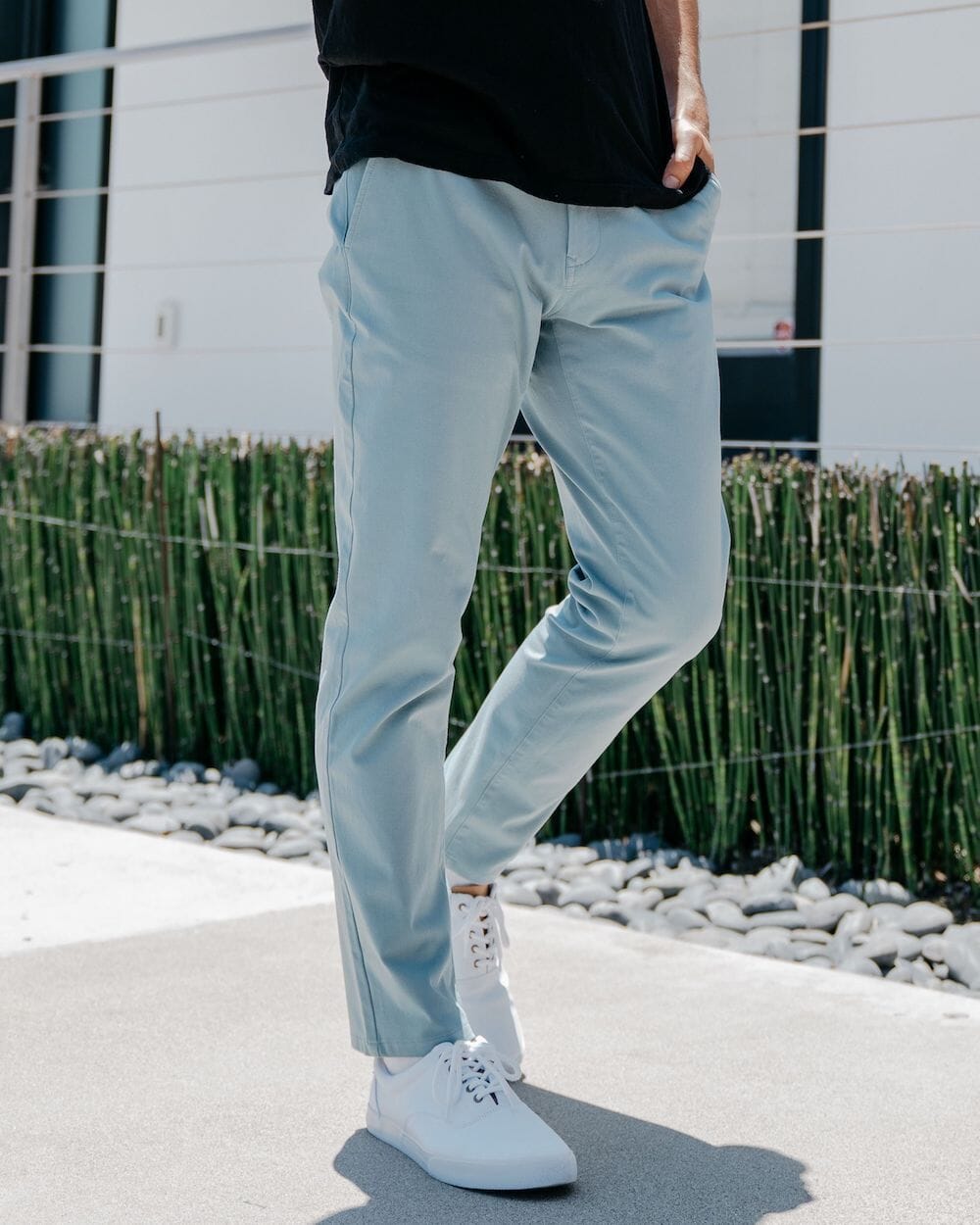 Smoke Blue | Tech Chino Pants (Slim)