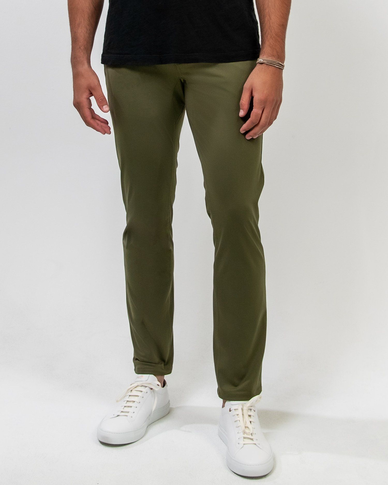 Forest Green | Warp Knit Pants