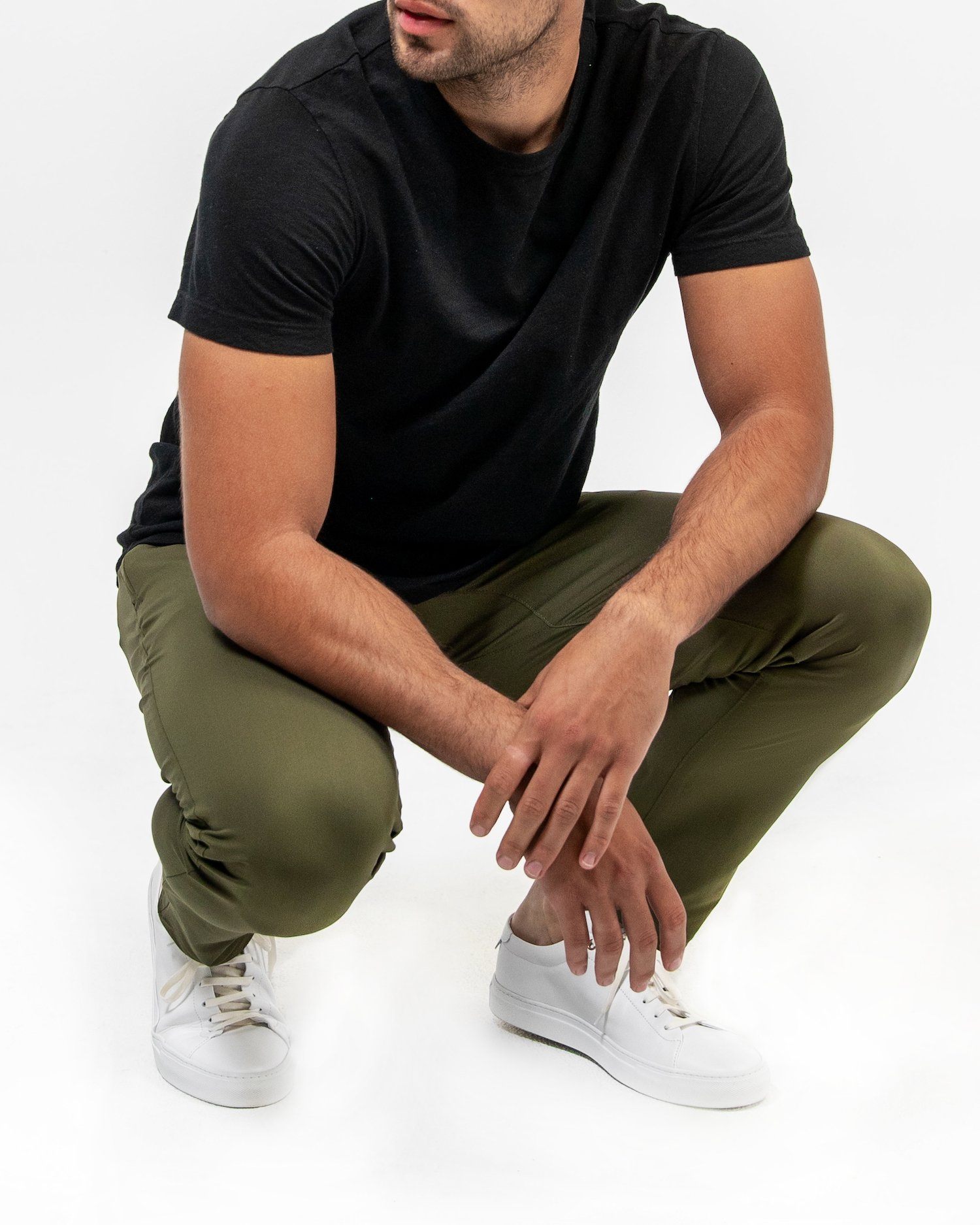 Forest Green | Warp Knit Pants