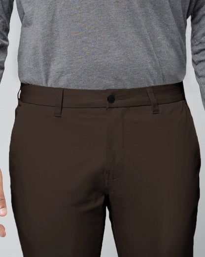 Chocolate Brown | Tech Chino Pants (Slim)