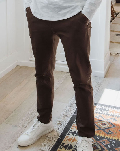 Chocolate Brown | Tech Chino Pants (Slim)