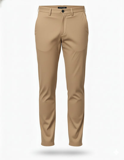 Beige pants on a white background