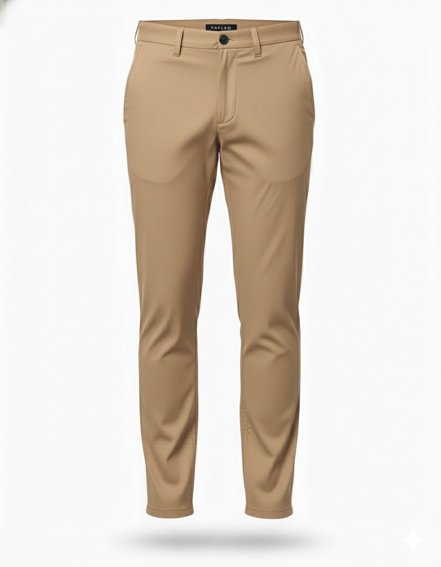 Beige pants on a white background