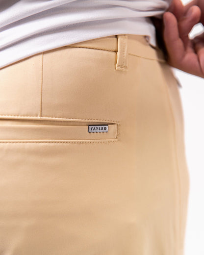 Khaki | Warp Knit Pants