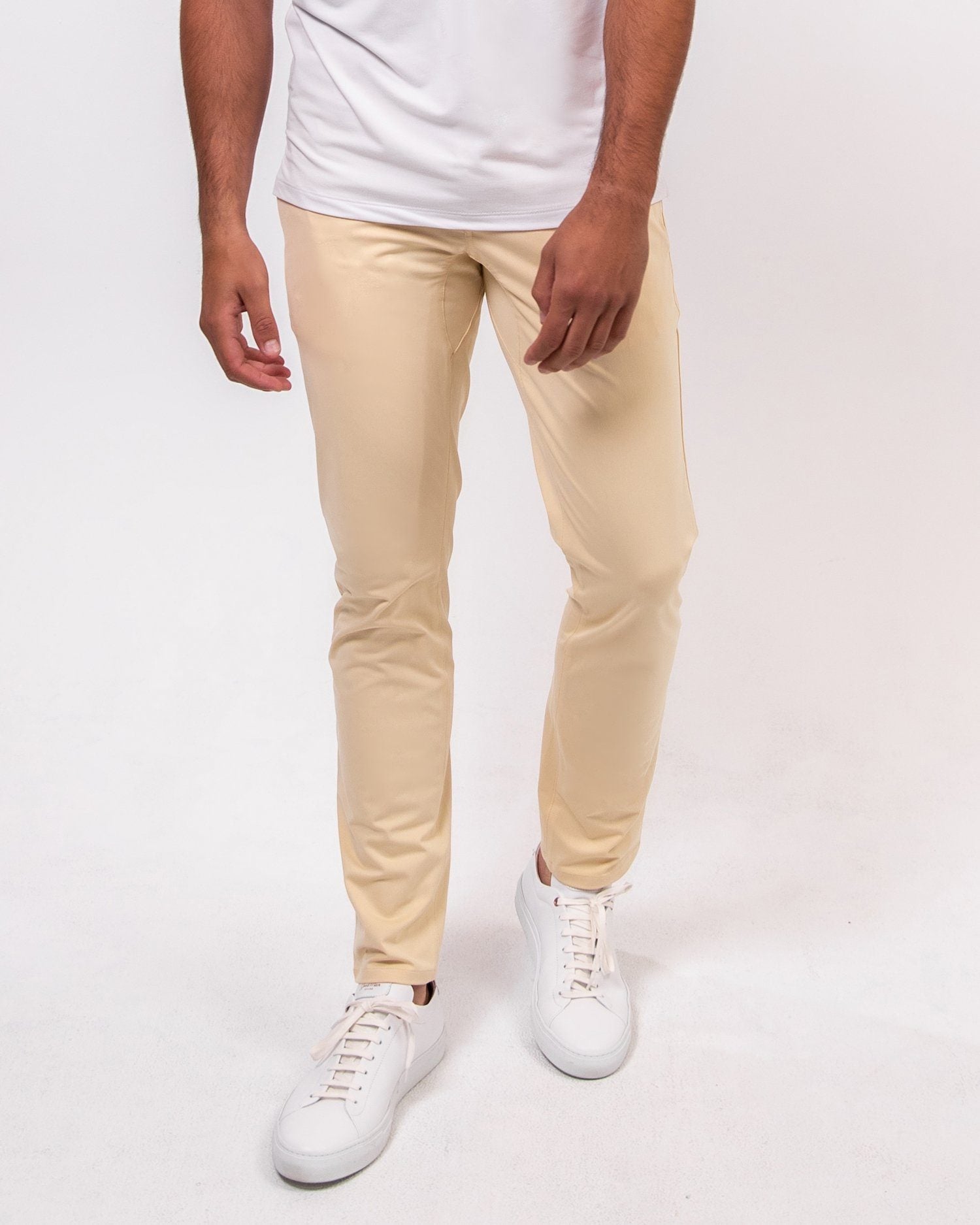 Khaki | Warp Knit Pants