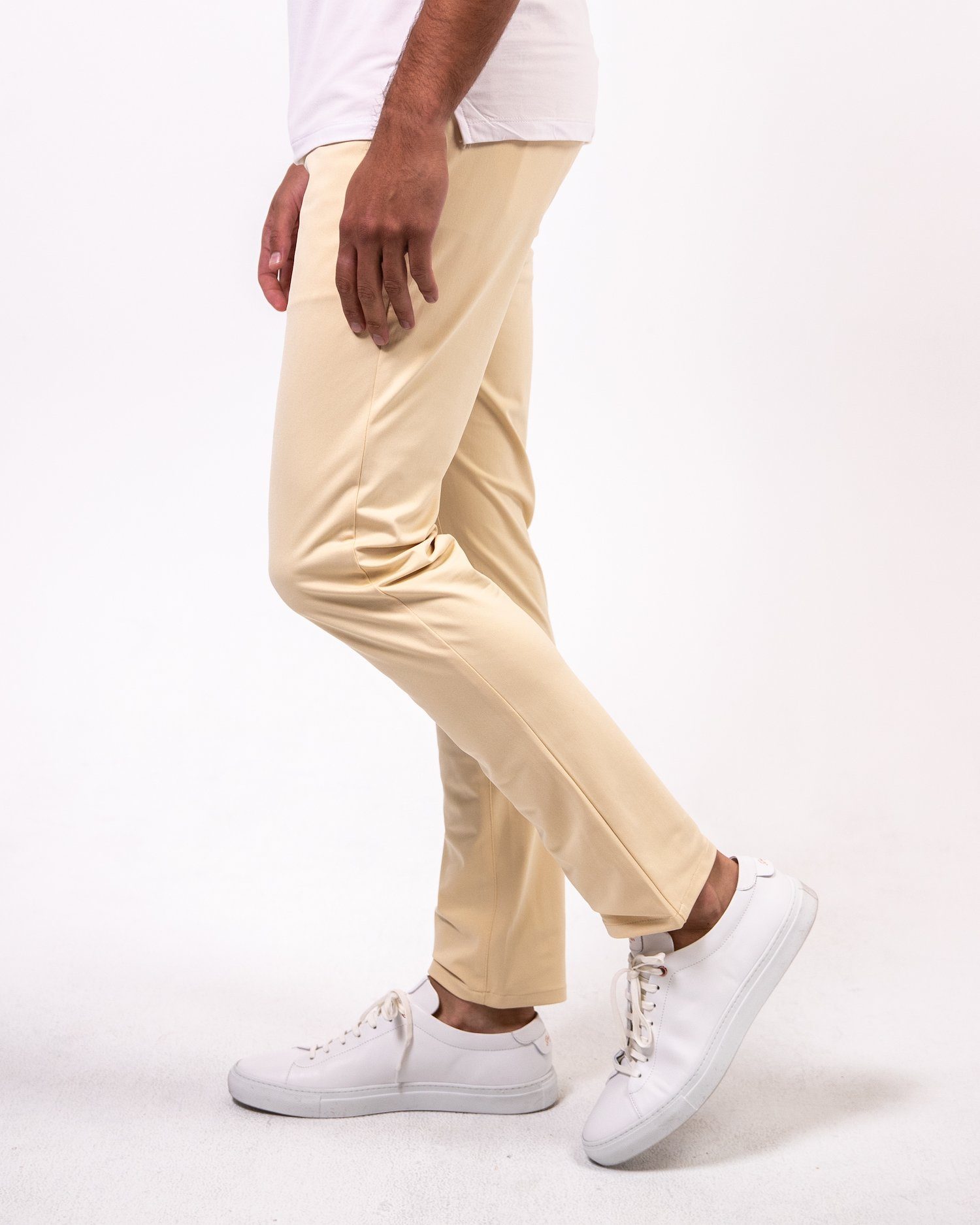 Khaki | Warp Knit Pants