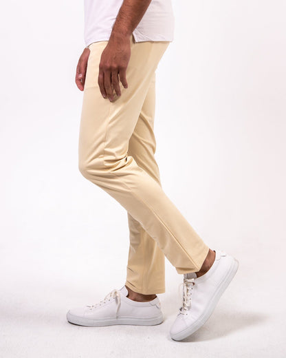 Khaki | Warp Knit Pants