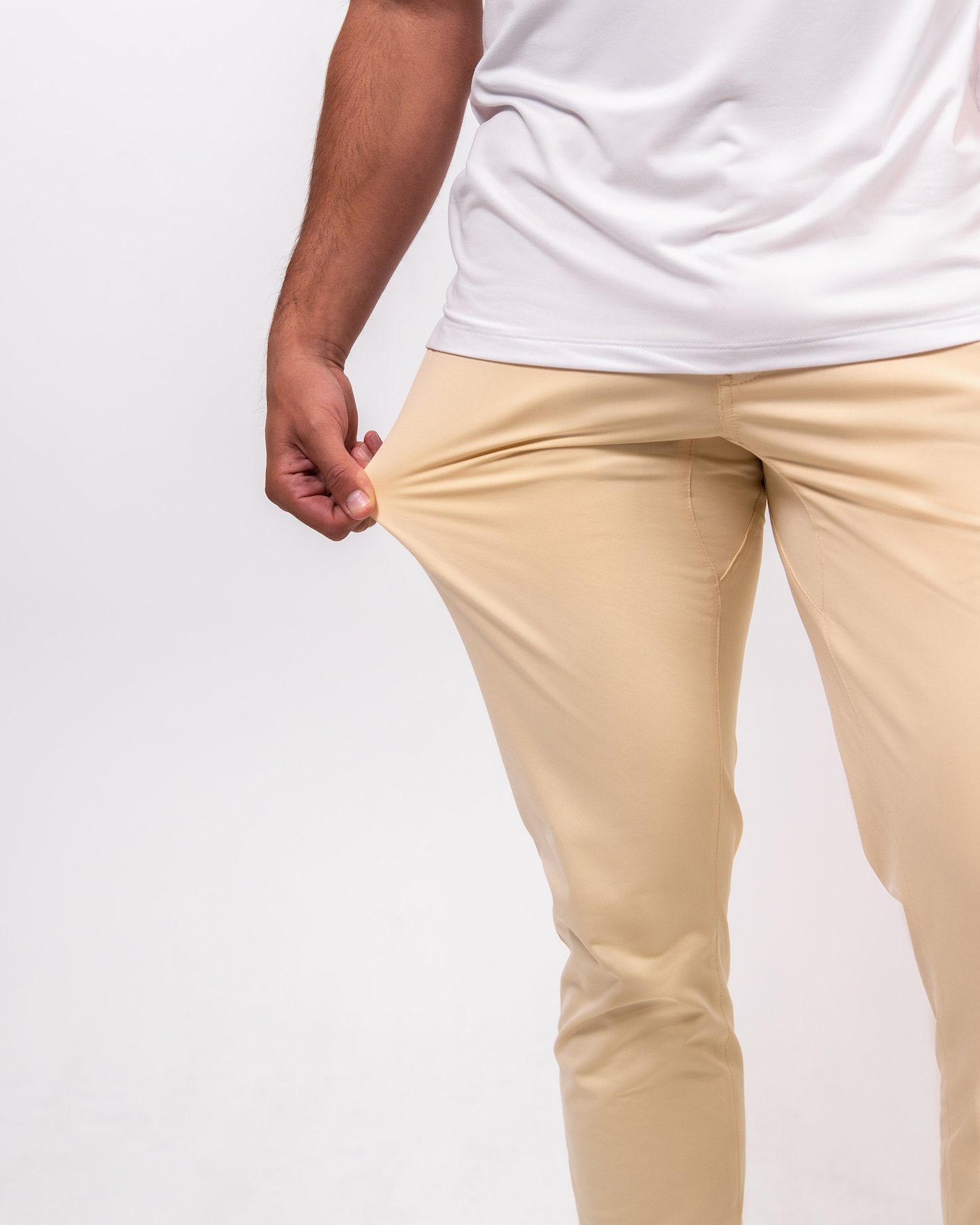 Khaki | Warp Knit Pants