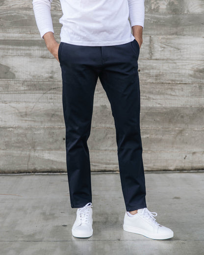 Midnight Navy | Tech Chino Pants (Slim)