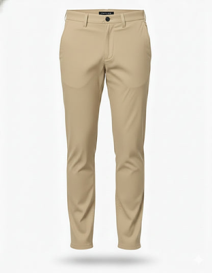 Beige pants on a white background