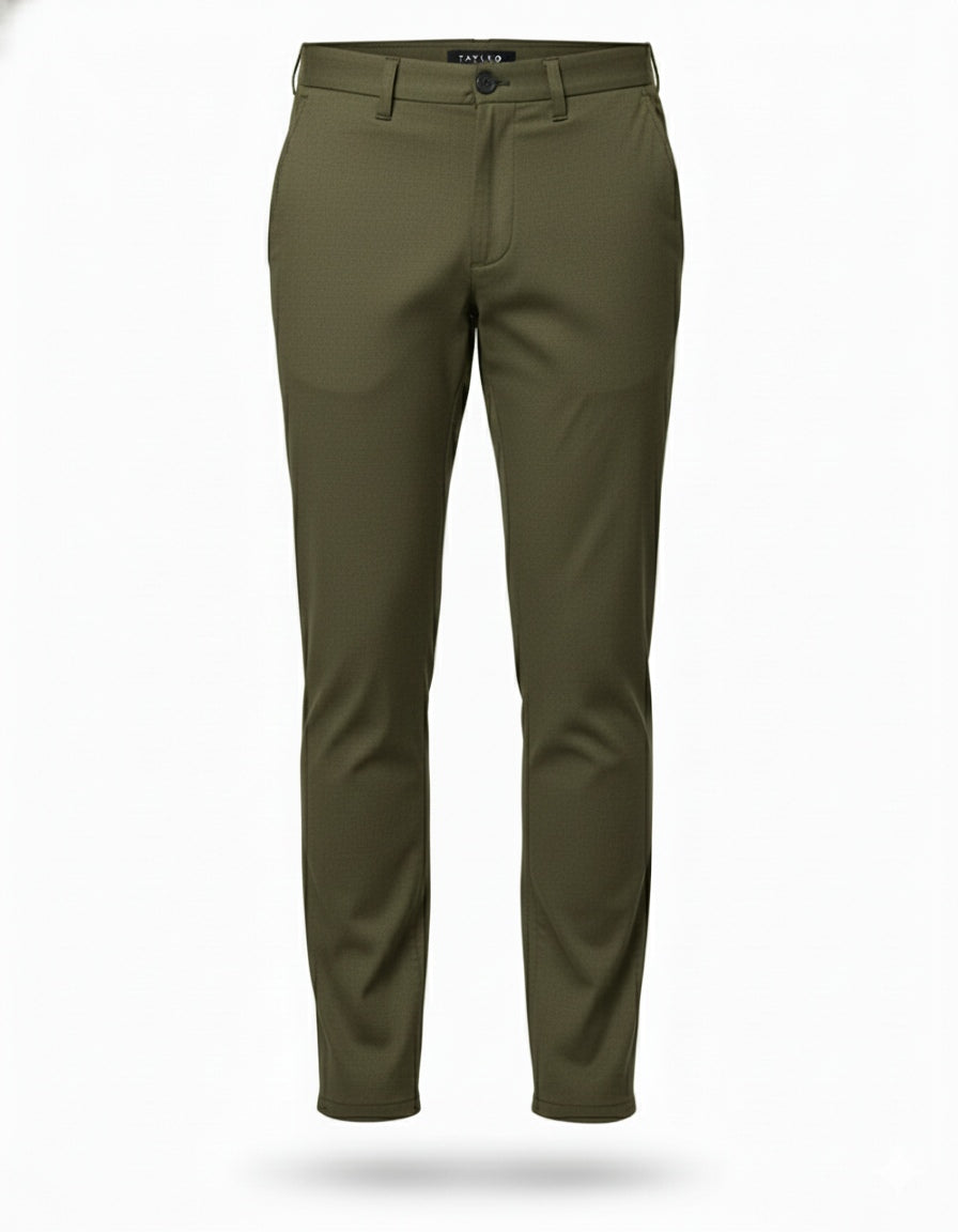 Olive Green Tech Chinos – TAYLRD