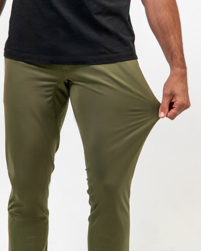 Forest Green | Warp Knit Pants